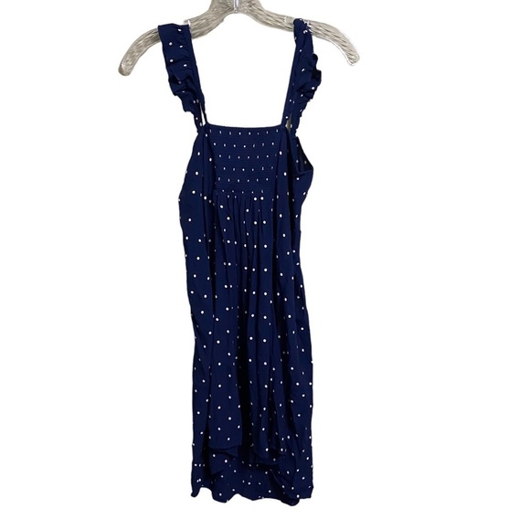 Madewell Navy Blue Polka Dot Dress - Picture 4 of 6